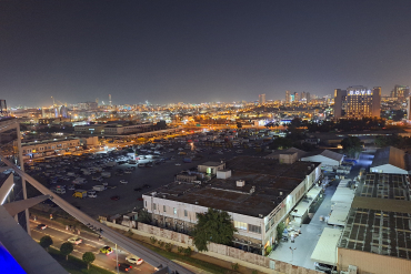 A view of Dubai from the Courtyard Hotel