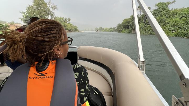 Boat cruise on Lake Volta