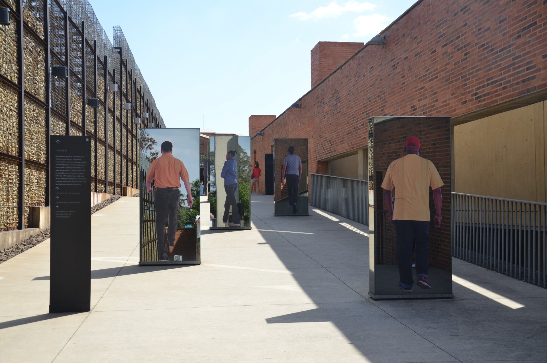 A display inside the Apartheid Museum in South Africa