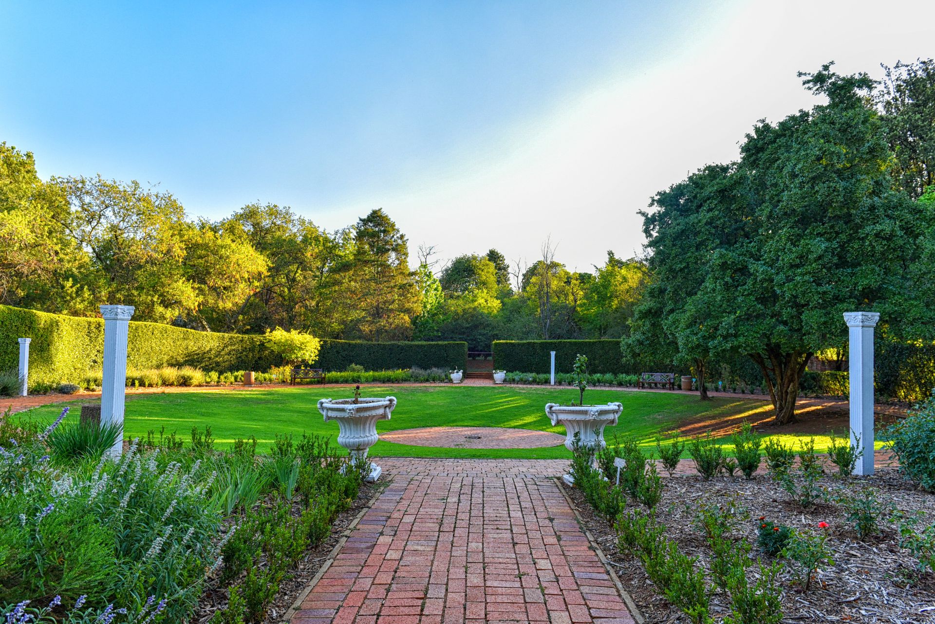 A walk way through the garden at botanical garden in Kirstenbosch, Cape town South Africa