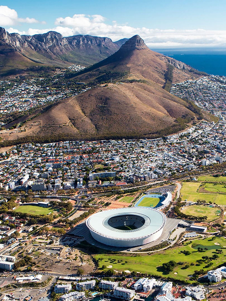 Aerial view of cape town south Africa
